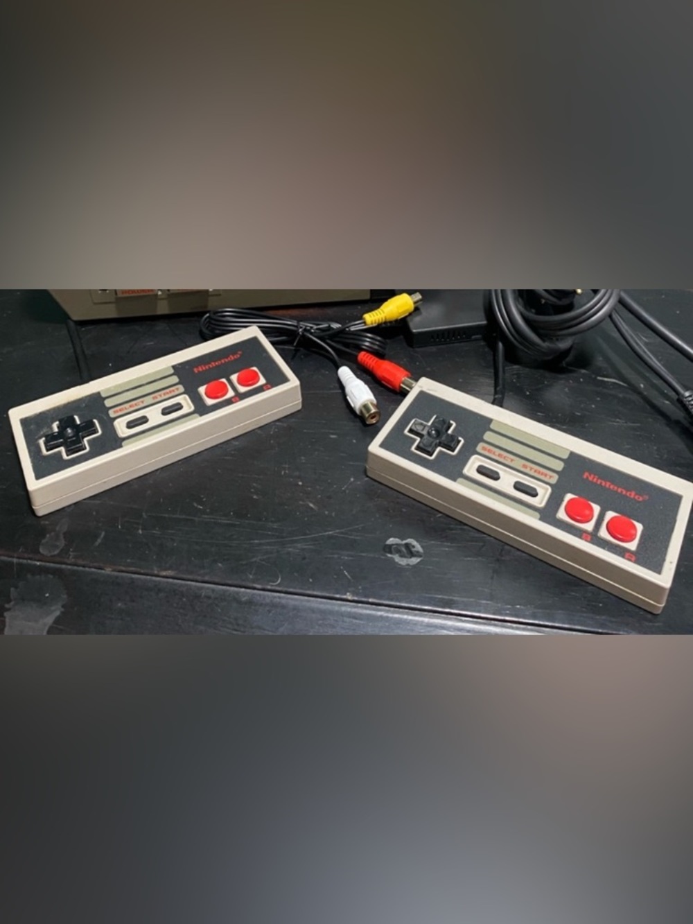 Nintendo Retro NES Controllers in Gray and Red